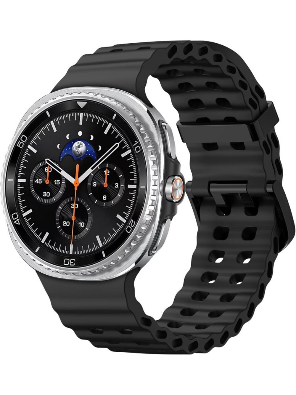 Unisex Black Analog Quartz Breathable Marine Replacement Samsung Galaxy Watch